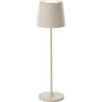 Brilliant Table Lamp Kaami Metal Plastic Beige 2W 310lm - 830 Warm White | 100mm - IP44 - Outdoor - Dimmable 