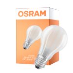 Osram Classic LED E27 Pear Filament Frosted 4W 470lm - 865 Daylight | Replaces 40W