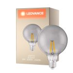 Ledvance Smart+ Wifi E27 Globe Classic Filament Smoky 6W 540lm - 825 Extra Warm White | Dimmable - Replaces 50W