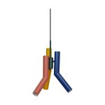 Ledvance Decor Straw Pendant Steel Multicolor | Suitable for 3X E27