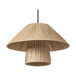 Ledvance Decor Bamboo Paper/Steel Hut 400 Brown | Suitable for E27