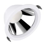 Ledvance LED Downlight Comfort Aluminium White 18W 2160lm 55D - 930-940 CCT | 160mm - Cutout 150mm - IP44 - Best Colour Rendering - UGR<19 - Zigbee Dimmable 