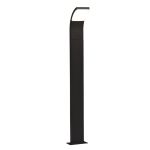 Ansell LED Pedestal Lamp Senza Graphite 6.5W 406lm - 830 Warm White | 100cm - IP54