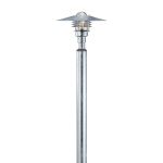 Nordlux Vejers 2M Pedestal Lamp Galvanized Steel and Glass Grey | IP54 - Suitable for E27