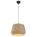 Nordlux Dicte 40 Pendant Textile Beige| Suitable for 1x E27