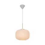 Nordlux Milford Pendant Glass White | Suitable for E27