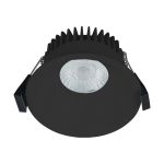 Nordlux Downlight Albric Aluminium Black 8W 590lm 38D - 927 | 90mm - IP44 - Best Colour Rendering - Dimmable