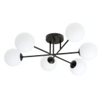 Emibig Ceiling Light Roma Steel Black | Suitable for 6x E14 - Max 10W