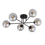 Emibig Ceiling Light Roma Steel Black | Suitable for 6x E14 - Max 10W
