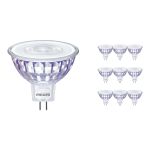 Multipack 10x Philips Corepro LED Spot GU5.3 MR16 7W 621lm 36D - 830 Warm White | Replaces 50W