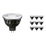Multipack 10x Philips Master LED Spot GU5.3 MR16 6.7W 410lm 10D - 927 Extra Warm White | Best Colour Rendering - Dimmable - Replaces 35W
