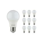 Multipack 10x Noxion Lucent Classic LED E27 Pear Frosted 8.5W 806lm - 830 Warm White | Replaces 60W
