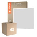 Multipack 4x Ledvance LED Panel Compact Aluminium White 33W 3630lm - 840 Cool White | 60x60cm