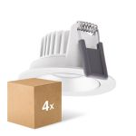 Multipack 4x Ledvance LED  SPOT ADJUST Aluminium  8W 720lm 36D - 940 Cool White | Cutout 68mm - IP20 - Best Colour Rendering -  Dimmable