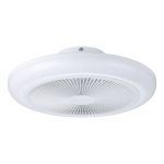 Eglo Ceiling Fan Sayulita 1 ABS White 20.8W 820lm - 827-865 Tunable White | Dimmable