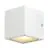 SLV Sitra Cube Wall Light Aluminium White | Outdoor - IP44 - Suitable for 2x GX53 