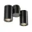 SLV Enola B Wall and Ceiling Light Aluminium Black | Suitable for 2x GU10 
