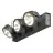 SLV Kalu Triple Wall and Ceiling Light Aluminium Black 47W 3400lm - 830 Warm White | Dimmable 