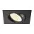 SLV New Tria 68 Spot Aluminium Black Square 8.3W 750lm 60D - 930 Warm White | Cutout 68mm - Best Colour Rendering - Dimmable 