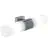 Nordlux Tangens Wall Light Glass and Metal Chrome | IP44 - Suitable for 2x E14
