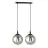Emibig Pendant Cosmo Steel Black | Suitable for 2x E14 - Max 10W