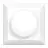 Noxion Rotary Cover Plate for LED Dimmer | Soft Edge - White