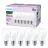 Multipack 6x Philips Bulb LED E27 Pear Frosted 7W 806lm - 827 Extra Warm White
