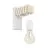 Eglo Wall Light Townshend Steel White | IP20 - Suitable for 1x E27 