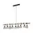 Eglo Pendant Townshend 5 Steel Wood Black | IP20 - Suitable for 9x E27 