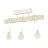 Eglo Ceiling Light Townshend Steel White Wood | IP20 - Suitable for 3x E27 