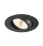 SLV New Tria 68 Spot Aluminium Black Round 8.3W 705lm 38D - 927 Extra Warm White | Cutout 68mm -  Best Colour Rendering - Dimmable 