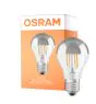 Osram Classic LED E27 Pear Filament Mirror Silver 4W 400lm - 827 Extra Warm White | Replaces 35W