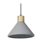 Ledvance Decor Concrete/Steel/Wood Pendant 220 Dark Grey | Suitable for E27