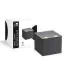 D'Lite Wall Light Elingen Solar Black Up & Down - 830 Warm White | IP54