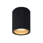 Nordlux Kyklop Ceiling Light Aluminium and Glass Black | 86mm - IP54 - Suitable for GU10
