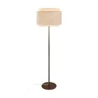 DFTP by Nordlux Takai Floor Lamp Metal and Textile Beige | Suitable for E27