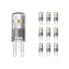 Multipack 10x Noxion Bolt LED Capsule G9 1.9W 200lm - 827 Extra Warm White | Replaces 20W