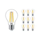 Multipack 10x Philips MASTER Value LED Bulb E27 Pear Clear 5.9W 806lm - 927 Extra Warm White | Best Colour Rendering - Dimmable - Replaces 60W
