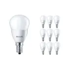 Multipack 10x Philips Corepro LED Lustre E14 Ball Frosted 5W 470lm - 827 Extra Warm White | Replaces 40W