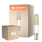 Multipack 4x Ledvance Special T Slim LED B15d Tube one-handed Clear 8W 1055lm - 827 Extra Warm White | Dimmable - Replaces 75W
