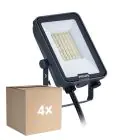 Multipack 4x Philips LED Floodlight Ledinaire BVP167 20W 2400lm 110D - 830-840-865 CCT | IP65 - Symmetrical