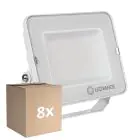 Multipack 8x Ledvance LED Floodlight Compact White 50W 4500lm 100D - 830 Warm White | IP65 - Symmetrical 