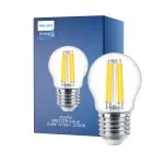 Philips Master Value LED Lustre E27 Ball Filament Clear 3.4W 470lm - 927 Extra Warm White | Best Colour Rendering - Dimmable - Replaces 40W