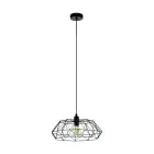Eglo Pendant Carlton 2 Steel Black | IP20 - Suitable for 1x E27 