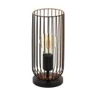 Eglo Table Lamp Roccamena Black, Copper | Suitable for 1x E27