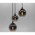 Eglo Pendant Ariscani Steel Black | Suitable for 3x E27