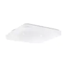 Eglo Wall and Ceiling Light Frania-S Steel White 14.6W 1600lm - 840 Cool White | IP44 