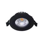 Noxion LED Adjustable Slim Spot Black Round 6W 550lm 60D - 927 Extra Warm White | 85mm - IP54 - Dimmable - Best Colour Rendering